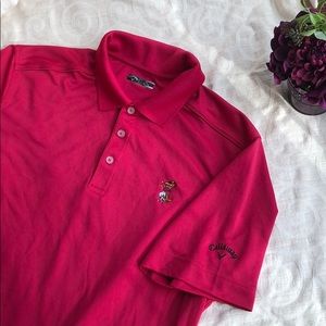 Callaway XL Raspberry Golf Polo